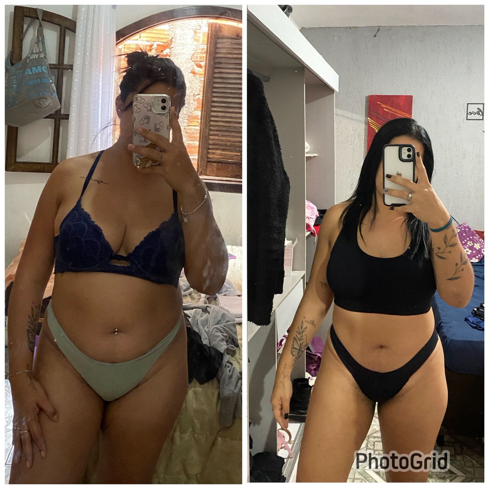 Antes e depois: bem-estar e autoestima