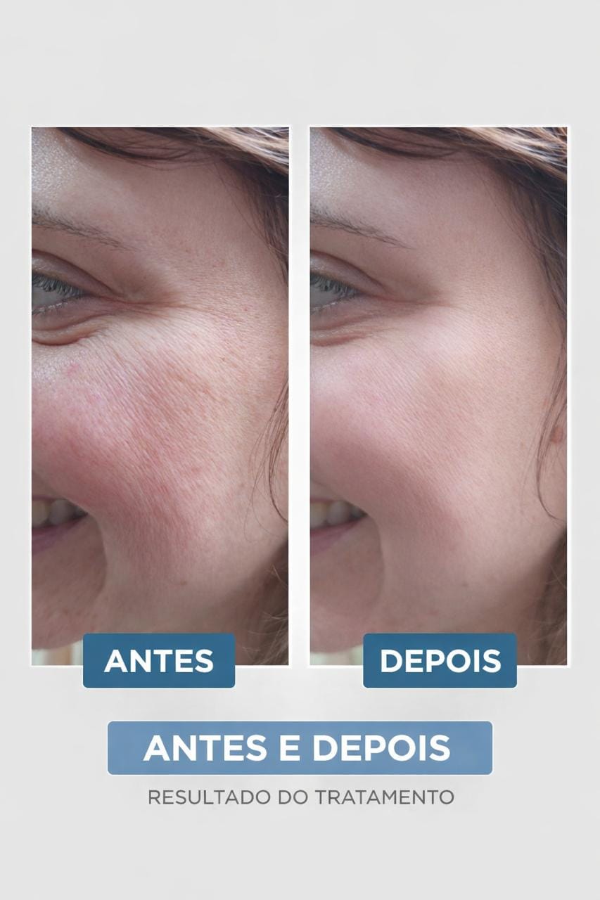 Antes e depois: renovação e viço da pele